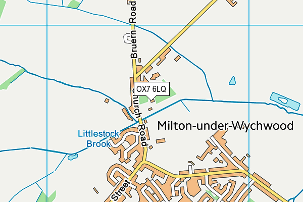 OX7 6LQ map - OS VectorMap District (Ordnance Survey) OX7 6LQ map - OS VectorMap District (Ordnance Survey)