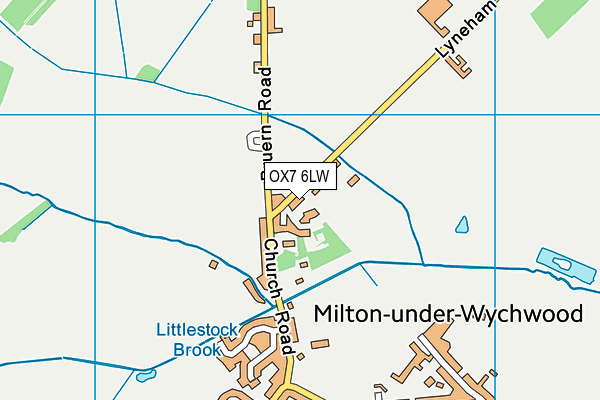 OX7 6LW map - OS VectorMap District (Ordnance Survey) OX7 6LW map - OS VectorMap District (Ordnance Survey)