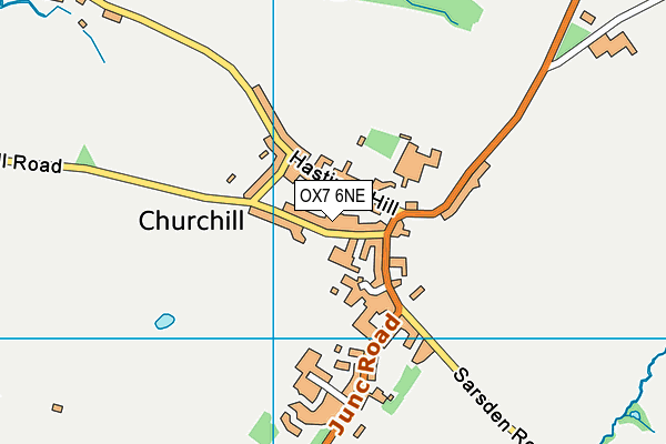 OX7 6NE map - OS VectorMap District (Ordnance Survey) OX7 6NE map - OS VectorMap District (Ordnance Survey)
