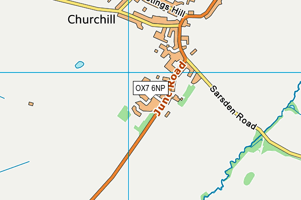 OX7 6NP map - OS VectorMap District (Ordnance Survey)