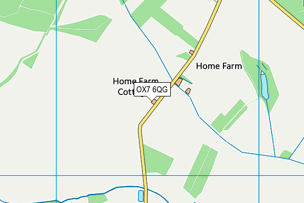 OX7 6QG map - OS VectorMap District (Ordnance Survey) OX7 6QG map - OS VectorMap District (Ordnance Survey)