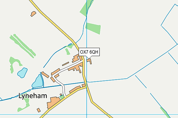 OX7 6QH map - OS VectorMap District (Ordnance Survey) OX7 6QH map - OS VectorMap District (Ordnance Survey)