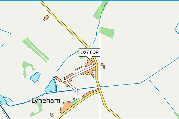 OX7 6QP map - OS VectorMap District (Ordnance Survey) OX7 6QP map - OS VectorMap District (Ordnance Survey)