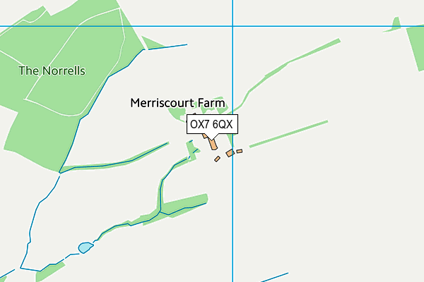 OX7 6QX map - OS VectorMap District (Ordnance Survey) OX7 6QX map - OS VectorMap District (Ordnance Survey)