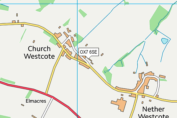 OX7 6SE map - OS VectorMap District (Ordnance Survey) OX7 6SE map - OS VectorMap District (Ordnance Survey)