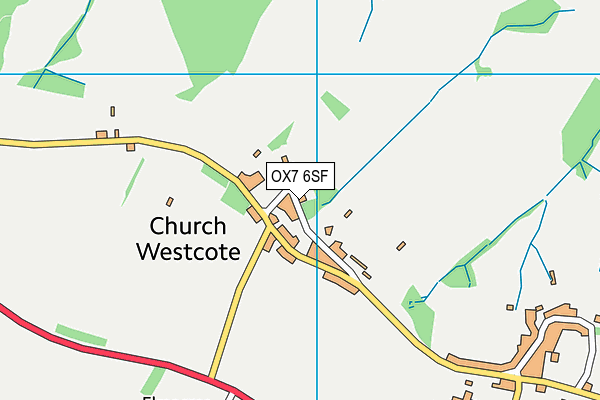 OX7 6SF map - OS VectorMap District (Ordnance Survey) OX7 6SF map - OS VectorMap District (Ordnance Survey)