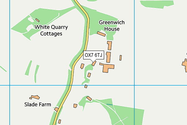 OX7 6TJ map - OS VectorMap District (Ordnance Survey) OX7 6TJ map - OS VectorMap District (Ordnance Survey)