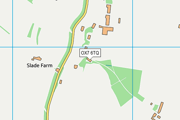 OX7 6TQ map - OS VectorMap District (Ordnance Survey) OX7 6TQ map - OS VectorMap District (Ordnance Survey)