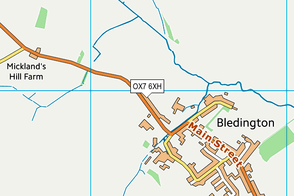OX7 6XH map - OS VectorMap District (Ordnance Survey) OX7 6XH map - OS VectorMap District (Ordnance Survey)