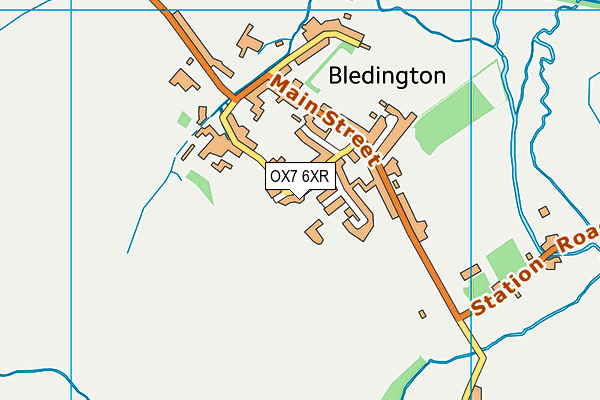 OX7 6XR map - OS VectorMap District (Ordnance Survey) OX7 6XR map - OS VectorMap District (Ordnance Survey)