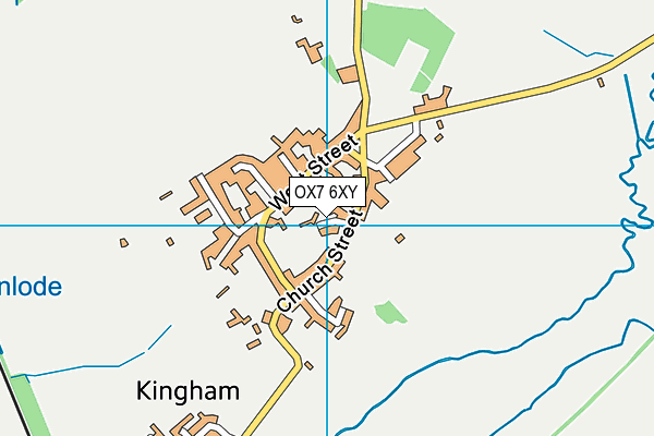 OX7 6XY map - OS VectorMap District (Ordnance Survey) OX7 6XY map - OS VectorMap District (Ordnance Survey)