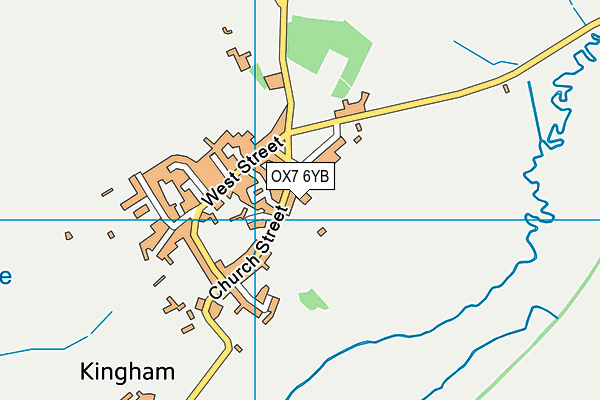OX7 6YB map - OS VectorMap District (Ordnance Survey) OX7 6YB map - OS VectorMap District (Ordnance Survey)