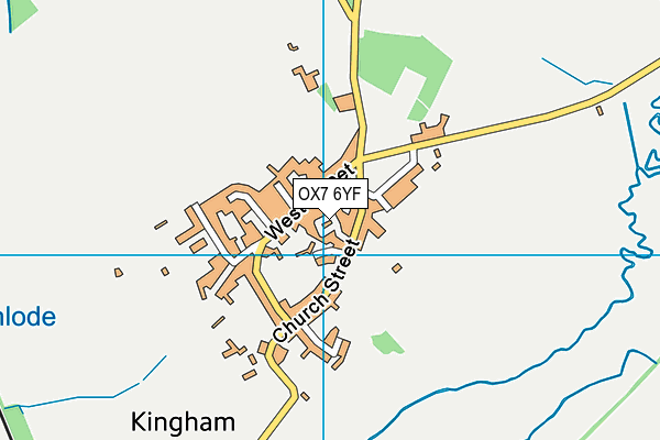 OX7 6YF map - OS VectorMap District (Ordnance Survey) OX7 6YF map - OS VectorMap District (Ordnance Survey)