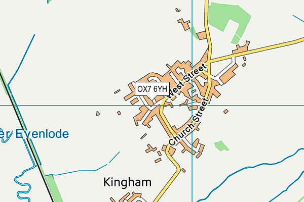 OX7 6YH map - OS VectorMap District (Ordnance Survey) OX7 6YH map - OS VectorMap District (Ordnance Survey)