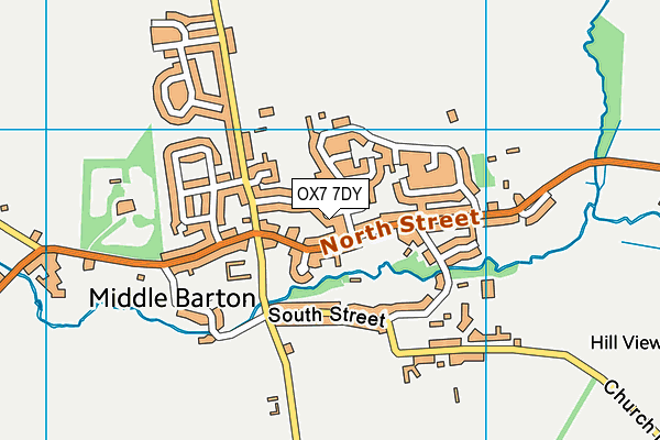 OX7 7DY map - OS VectorMap District (Ordnance Survey) OX7 7DY map - OS VectorMap District (Ordnance Survey)