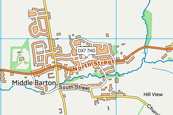 OX7 7HG map - OS VectorMap District (Ordnance Survey) OX7 7HG map - OS VectorMap District (Ordnance Survey)