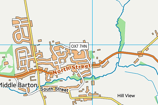 OX7 7HN map - OS VectorMap District (Ordnance Survey) OX7 7HN map - OS VectorMap District (Ordnance Survey)
