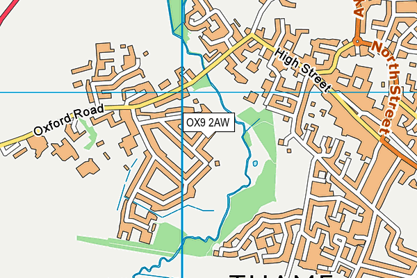 OX9 2AW map - OS VectorMap District (Ordnance Survey) OX9 2AW map - OS VectorMap District (Ordnance Survey)