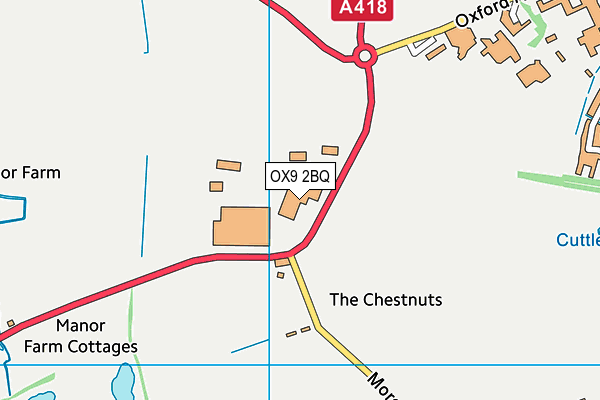 OX9 2BQ map - OS VectorMap District (Ordnance Survey) OX9 2BQ map - OS VectorMap District (Ordnance Survey)