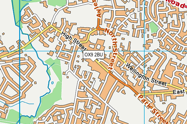 OX9 2BU map - OS VectorMap District (Ordnance Survey) OX9 2BU map - OS VectorMap District (Ordnance Survey)