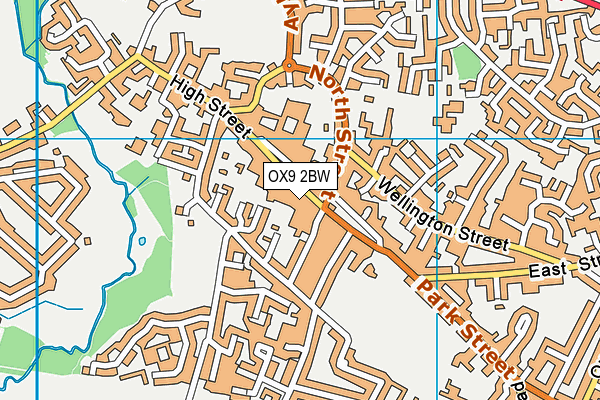 OX9 2BW map - OS VectorMap District (Ordnance Survey) OX9 2BW map - OS VectorMap District (Ordnance Survey)