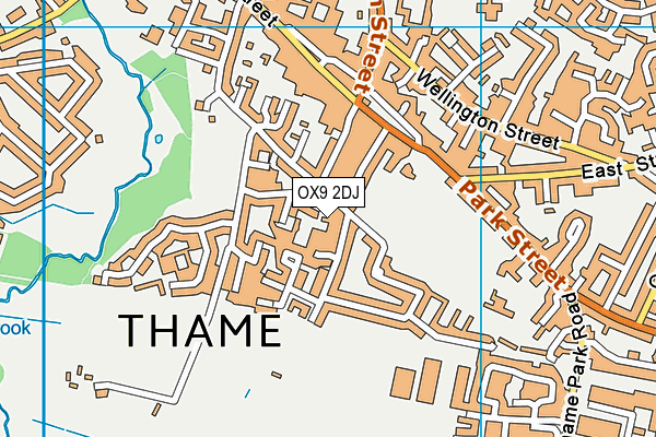 OX9 2DJ map - OS VectorMap District (Ordnance Survey) OX9 2DJ map - OS VectorMap District (Ordnance Survey)