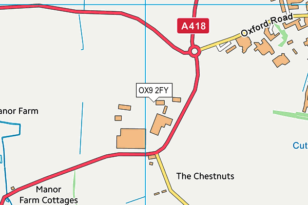 OX9 2FY map - OS VectorMap District (Ordnance Survey) OX9 2FY map - OS VectorMap District (Ordnance Survey)