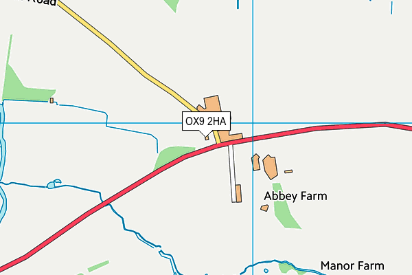 OX9 2HA map - OS VectorMap District (Ordnance Survey) OX9 2HA map - OS VectorMap District (Ordnance Survey)