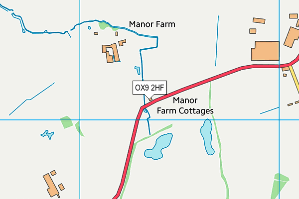 OX9 2HF map - OS VectorMap District (Ordnance Survey) OX9 2HF map - OS VectorMap District (Ordnance Survey)