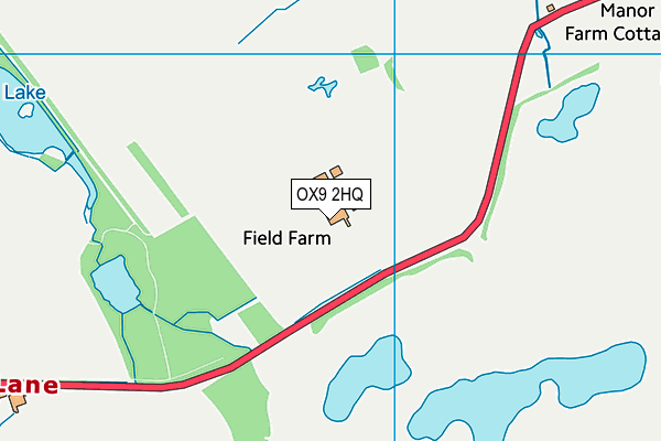 OX9 2HQ map - OS VectorMap District (Ordnance Survey) OX9 2HQ map - OS VectorMap District (Ordnance Survey)