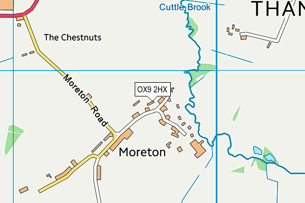 OX9 2HX map - OS VectorMap District (Ordnance Survey) OX9 2HX map - OS VectorMap District (Ordnance Survey)