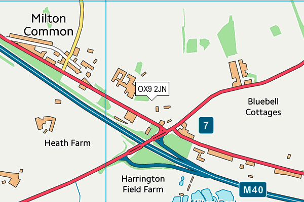 OX9 2JN map - OS VectorMap District (Ordnance Survey) OX9 2JN map - OS VectorMap District (Ordnance Survey)