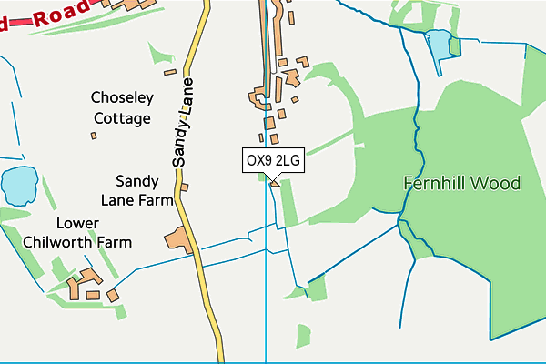 OX9 2LG map - OS VectorMap District (Ordnance Survey) OX9 2LG map - OS VectorMap District (Ordnance Survey)
