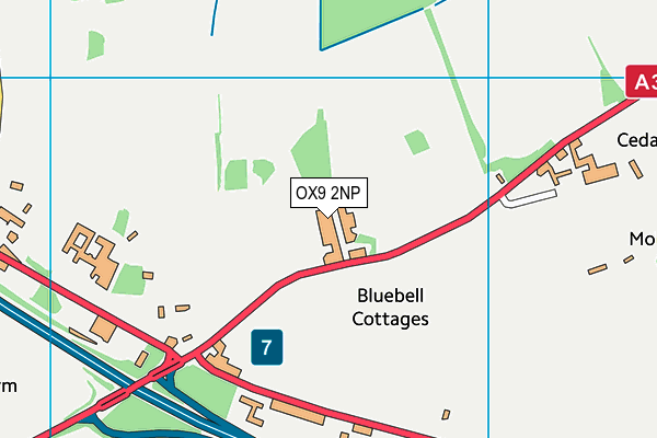OX9 2NP map - OS VectorMap District (Ordnance Survey) OX9 2NP map - OS VectorMap District (Ordnance Survey)