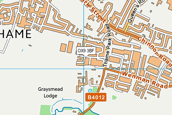 OX9 3BF map - OS VectorMap District (Ordnance Survey) OX9 3BF map - OS VectorMap District (Ordnance Survey)