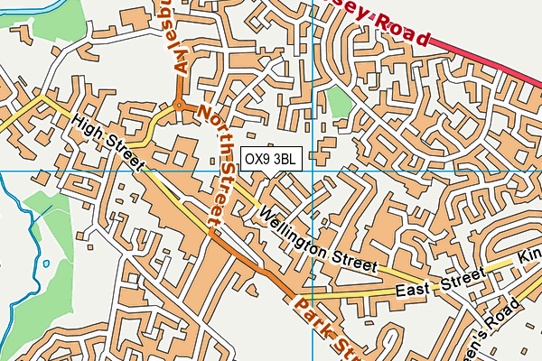 OX9 3BL map - OS VectorMap District (Ordnance Survey) OX9 3BL map - OS VectorMap District (Ordnance Survey)