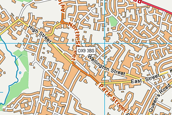 OX9 3BS map - OS VectorMap District (Ordnance Survey) OX9 3BS map - OS VectorMap District (Ordnance Survey)