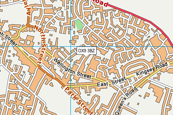 OX9 3BZ map - OS VectorMap District (Ordnance Survey) OX9 3BZ map - OS VectorMap District (Ordnance Survey)