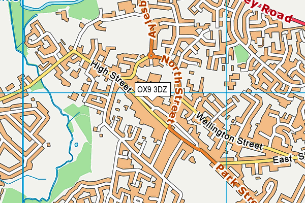 OX9 3DZ map - OS VectorMap District (Ordnance Survey) OX9 3DZ map - OS VectorMap District (Ordnance Survey)