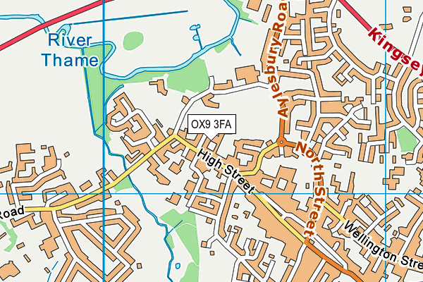 OX9 3FA map - OS VectorMap District (Ordnance Survey) OX9 3FA map - OS VectorMap District (Ordnance Survey)