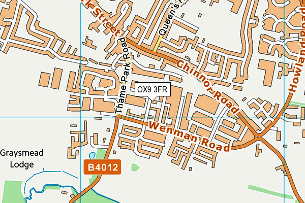 OX9 3FR map - OS VectorMap District (Ordnance Survey) OX9 3FR map - OS VectorMap District (Ordnance Survey)