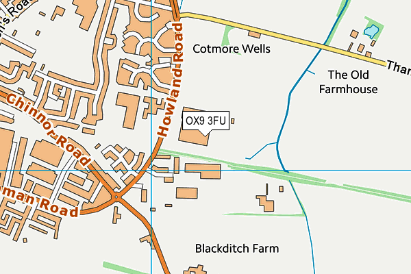 OX9 3FU map - OS VectorMap District (Ordnance Survey) OX9 3FU map - OS VectorMap District (Ordnance Survey)
