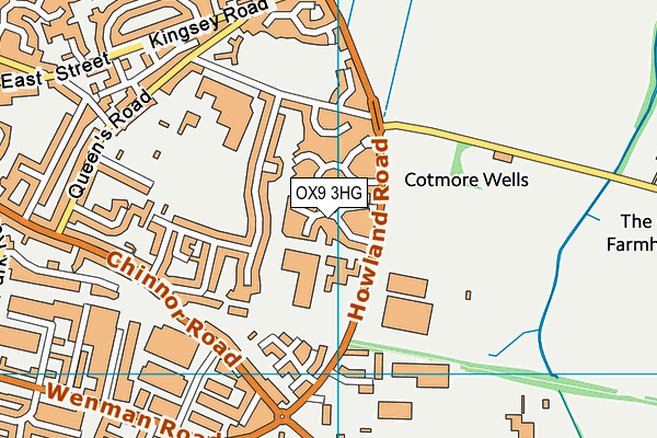 OX9 3HG map - OS VectorMap District (Ordnance Survey) OX9 3HG map - OS VectorMap District (Ordnance Survey)