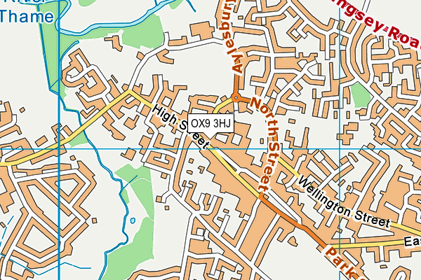 OX9 3HJ map - OS VectorMap District (Ordnance Survey) OX9 3HJ map - OS VectorMap District (Ordnance Survey)