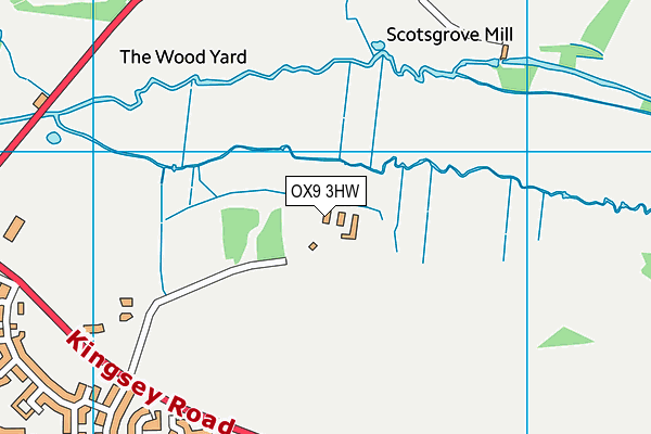 OX9 3HW map - OS VectorMap District (Ordnance Survey)
