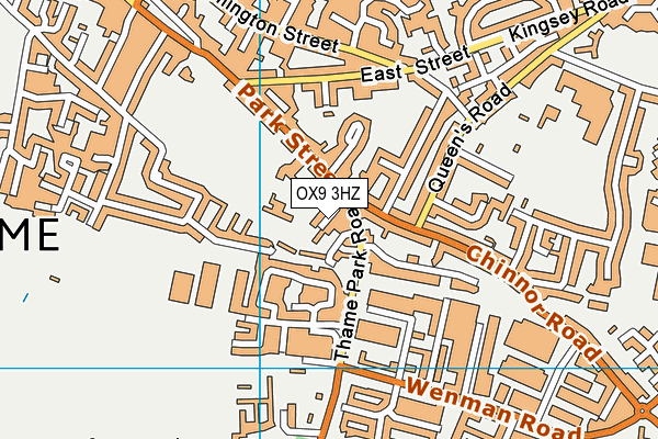 OX9 3HZ map - OS VectorMap District (Ordnance Survey) OX9 3HZ map - OS VectorMap District (Ordnance Survey)