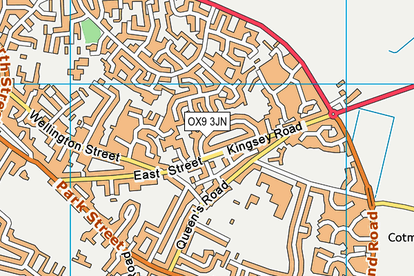 OX9 3JN map - OS VectorMap District (Ordnance Survey) OX9 3JN map - OS VectorMap District (Ordnance Survey)