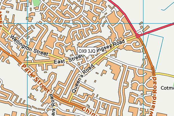 OX9 3JQ map - OS VectorMap District (Ordnance Survey) OX9 3JQ map - OS VectorMap District (Ordnance Survey)