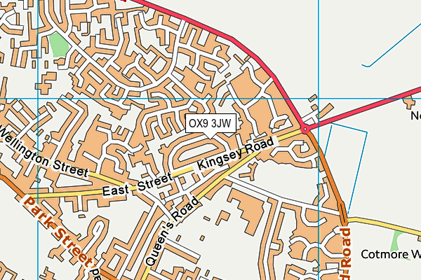OX9 3JW map - OS VectorMap District (Ordnance Survey) OX9 3JW map - OS VectorMap District (Ordnance Survey)