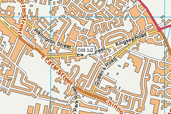 OX9 3JZ map - OS VectorMap District (Ordnance Survey) OX9 3JZ map - OS VectorMap District (Ordnance Survey)